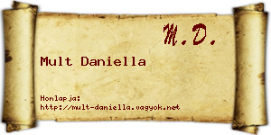 Mult Daniella névjegykártya